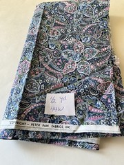 Quilting Sewing Crafts Fabric Lot Paisley Floral Solid Blue Pink Roses Cotton