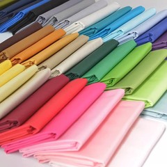 145cm Wide Pure Cotton Poplin Solid Plain Weave Fabric Dress Shirt Lining