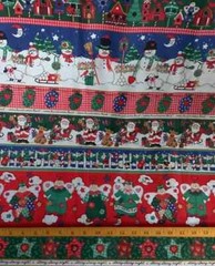 Vintage Christmas Border #5321 Fabric Traditions BTY New cotton
