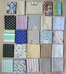 25 Fat Quarters, Assorted Geometric Patterns, Multicolor 18″x21″ Cotton Fabric 1