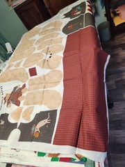 Cut And Sew Cranston Print Works “Homespun Kitty” Fabric Panel Stuffed Animal