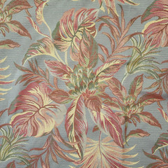 Tropical Floral Foliage Tapestry Jacquard Fabric Upholstery 58″x 2 Yards Elegant