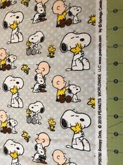 2015 Snoopy Dots Peanuts Flannel Fabric Sold By The Yard #2718