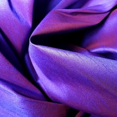 PURPLE TWO TONE FAUX SILK POLY DUPIONI FABRIC BLUE RED INDIGO 58″ BY THE YARD