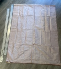 S. Theb Thai Sllk Handwoven 100% Silk Fabric 39” x 53” w/Tag Shimmery Lt Pink