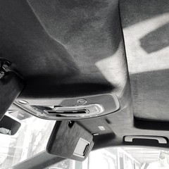 Black 96×60 Inch Suede Auto Headliner Fabric Foam Backing Car/Truck/SUV/RV