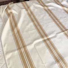 Schumacher Fabric Brentwood Stripe 4.5 Yards Linen Cotton Neutral Colorway