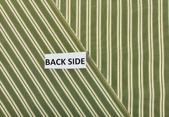 DONGHIA FLUTE STRIPE MOSS GREEN GOLD EXCLUSIVE FURNITURE FABRIC BY YARD 55″W