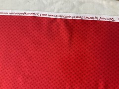 cotton fabric Red Polka Dots Red By Henry Glass 44”x 30”　204