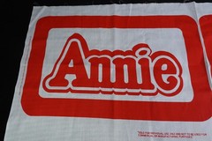 1982 Tribune Co. Syndicate Little Orphan Annie 3 Pillow Fabric Panels Kit To Sew