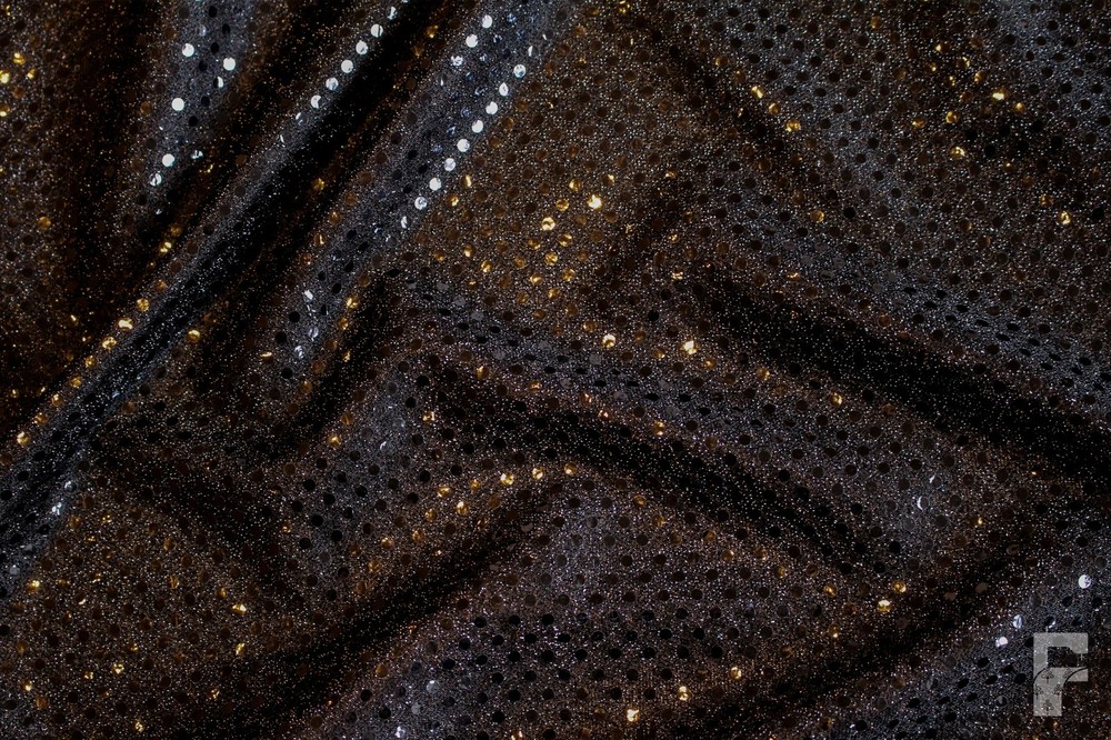 3 mm Sequin Sparkle Fabric – One Way Natural Stretch Jersey – Variety of Uses