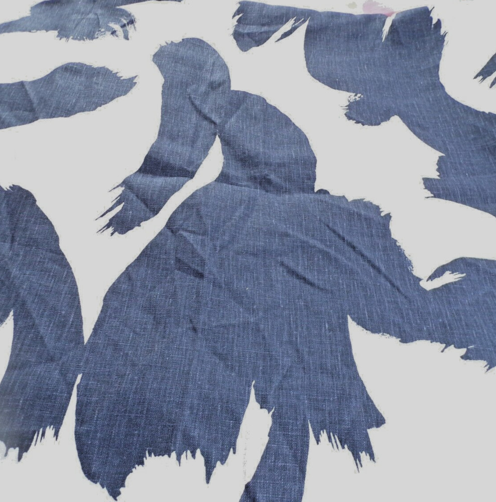Kate Spade New York for Kravet “Ink lines navy” abstract, fabric. 3 yardsx54″
