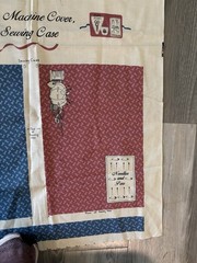 VTG Joan Kessler Concord Fabrics-Cut&Sew Fabric Sewing Machine Cover&Chatelaine