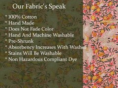 Indian 5 Yard Fabric Cotton Dress Material Crane Swans Print Quilting Sewing Art