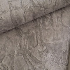 Vintage Luxury MCM Upholstery Fabric w Lining Distressed Velvety Gray 2 yds