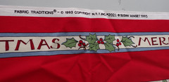 Vintage Fabric Traditions Susan Winget Christmas Santa Quilt Panel Blocks #2021