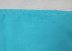 Light Blue Pastel Floral Embroidered Fabric Scalloped Border Edge 23″ x 6.5 Yds