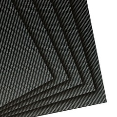 3K Carbon Fiber Sheet, 200x300x1.5mm, 1.5mm Thick, Twill Weave, Matte Plate