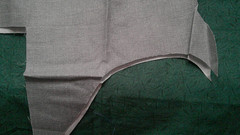 Fabric Joann & Keepsake Medium Gray Basketweave 23″ x 44″ $3.95