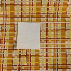 OOP “Fresh Aire” By BJ Lantz For Studio E Fabrics Orange Yellow White Plaid BTY