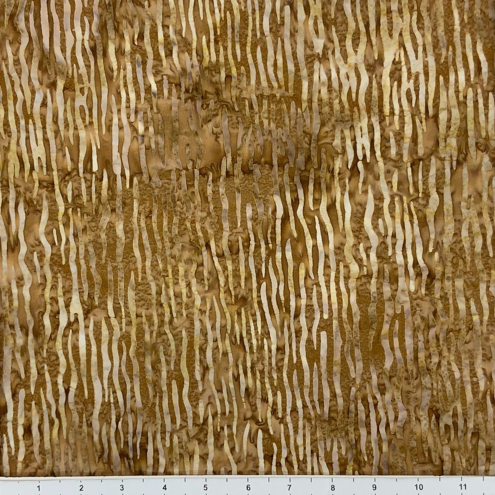 1 Yard Cut of Lunn Fabric Bark Batik Hand Dyed 100% Cotton 2212 Earth Brown