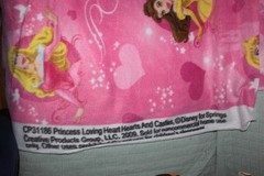 Disney Princess Pink Fleece Springs Sewing 40″ x 60″W Fast Shipping
