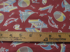 3 yards x 44″ Quilt Fabric 2008 Thimbleberries Play Time Beach ball Boat Swing