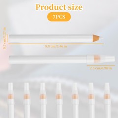 Notoke 7 PCS Washable Fabric Marking Pencils, 1 Count (Pack of 7), White