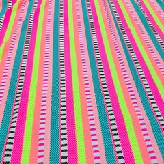 Spandex Stretch Fabric Animated Colorful Stripes print 60″ wide Swimsuit By Yard
