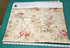 2 PC Juliets Song Red Rooster French Country Coord. Floral cotton quilt Fabric