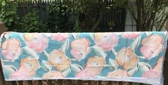 Vintage Fabric UCC Chetley Originals MCM Mod Floral 54″ x 3 yds Transfer Print