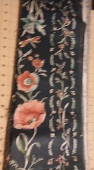 Multicolored Floral On Dark Blue Background Cotton Fabric 60″ X 7″(6)