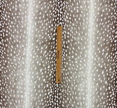 TREND VERN YIP PERTH BARK BROWN DEER SKIN LINEN FABRIC REMNANT 28″LONG X 54″W
