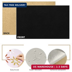 5PCS Self Adhesive Felt Sheet – Black Felt Sheets with Adhesive Backing for Draw