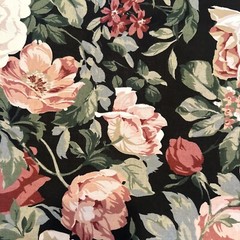 VTG Interior Fabric Design 1986 8 Yards X 56” Roll Plus Bonus ExtraFloral Fabric