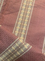 Remnant Vintage Scalamandre Brick Stripe Damask Designer upholstery Fabric