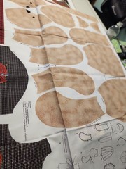 Cut And Sew Cranston Print Works “Homespun Kitty” Fabric Panel Stuffed Animal