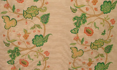 Marvic Textiles Watered Silk Moire Floral Curtain Upholstery Cushion Fabric