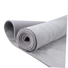 Light Gray Suede Headliner Fabric with Foam Backing – 96″ L x 60″ W – Light Gray