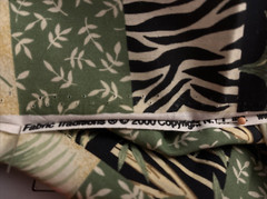 VTG Tropical Foliage & Animal Print Themed Cheater by Fabric Traditions BTFQ