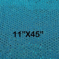 Fabric Bundle Small Dots Sequin Fabric Lot Turquoise Silver Blue Green Sewing