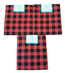 Red and Black Buffalo Plaid Fat Quarter Cotton Fabric 18″x21″ Bundle Create It F