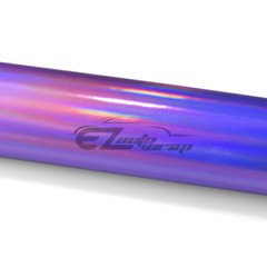 Fabric Holographic Purple Cloth Vinyl Weave PU Faux Leather Iridescent Craft DIY