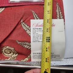 26″ Scalamandré Elsie de Wolfe printed linen fabric sample lot of 2