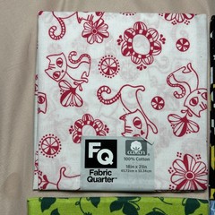 Lot of 6 Fat Quarters Cotton Unique Bulk Dog Cat Moon Stars Butterfly Crackly