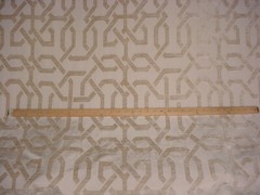18Y Scalamandre VX 00487244 Wexford Parchment Chenille Lattice Upholstery Fabric