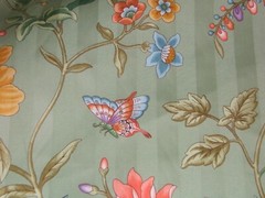 Braemore, Spring Dancers, Floral with Birds and Butterflies, BTY. Clr Jade Multi
