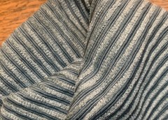 Vintage Scalamandre Blue Green “Stoddard” Silk designer upholstery fabric