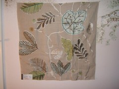 Lee Jofa Groundworks, Ventana Leaf, Embroidered Floral, Various Colors and Sizes