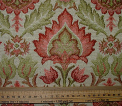 Arts And Crafts Rosso Woven Jacquard Fabric Curtain Upholstery Cushion Multi Use